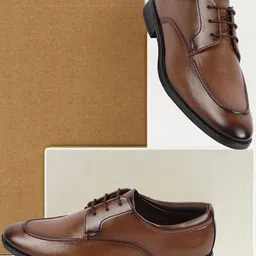 FAUSTO Men Textured Formal Derbys-picture-36