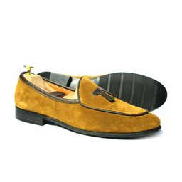 Wolvenmilano Men Suede Comfort Insole Tassel Loafers-picture-33