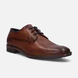 Bugatti Mano Cognac Leather Formal Derby Shoes-picture-13