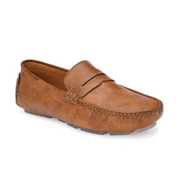 John Karsun Men Tan Brown Driving Shoes image 2