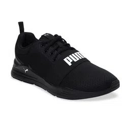 Puma Unisex Black Mesh Training or Gym Shoes image 2