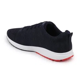 FAUSTO Men Navy Blue Mesh Running Non-Marking Shoes image 3