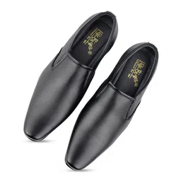 HikBi Men Leather Antiskid Stability Formal Slip-On Shoes image 2