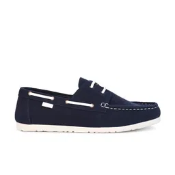 Styli Men Blue Round Toe Canvas Boat Shoes image 2
