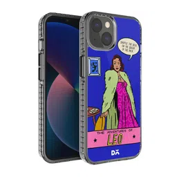 DailyObjects Transparent & Blue Printed iPhone 13 Back Case-picture-36