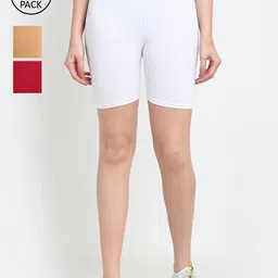 Jinfo Women Pack of 3 Sports Shorts-image-83