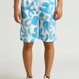 Pepe Jeans Men Geometric Printed Pure Cotton Shorts image 1