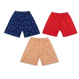 BAESD Kids Pack Of 3 Conversational Printed Mid-Rise Cotton Shorts image 1
