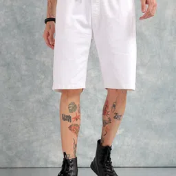 The Indian Garage Co Men Slim Fit Shorts-image-72