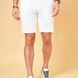BYFORD by Pantaloons Men Slim Fit Mid-Rise Pure Cotton Shorts-picture-26
