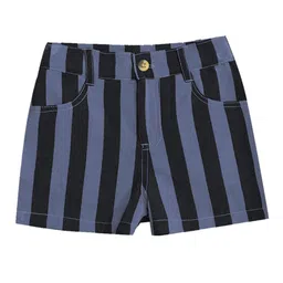 a.t.u.n. A T U N Girls Grey Striped Dora Shorts-picture-36