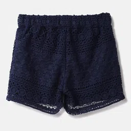 United Colors of Benetton Girls Self Design Lace Cotton Shorts-picture-49