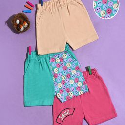 MiArcus Infants Pack of 3 Printed Cotton Shorts-picture-36