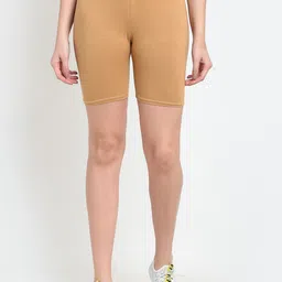 Jinfo Women Beige Cycling Sports Shorts-image-86