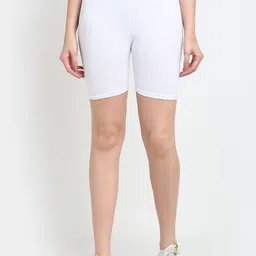 Jinfo Women White Cycling Sports Shorts-image-70