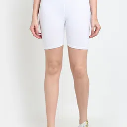 Jinfo Women White Cycling Sports Shorts-image-38