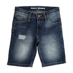 Pepe Jeans Boys Washed Slim Fit Denim Shorts-picture-20