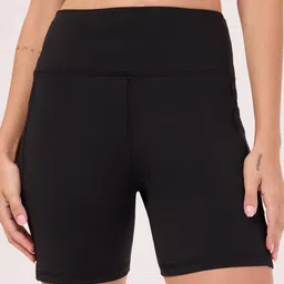 Bombay High Women Above Knee Training or Gym Regular Fit Sports Shorts-picture-35