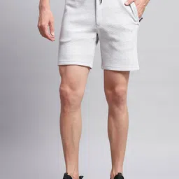 Monte Carlo Men Solid Mid-Rise Cotton Regular Shorts-image-34