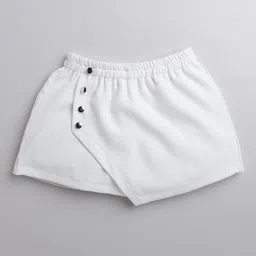 AWW HUNNIE Girls Loose Fit Low-Rise Asymmetric Skorts-picture-48
