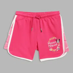 Blue Giraffe Girls Pink Mickey Mouse Printed Shorts-picture-38