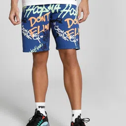 Puma Men Freestyle Booster Graphic Printed Regular Fit Cotton Sustainable Shorts-image-90