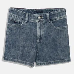 Tommy Hilfiger Girls Mid-Rise Denim Shorts-image-11