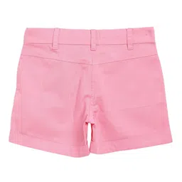 Fabindia Girls Pink Cotton Shorts image 2