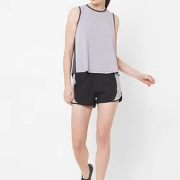 BODD ACTIVE Women Colourblocked High-Rise Running Shorts image 3