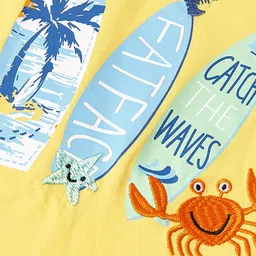 INCLUD Boys Round Neck Printed T-shirt with Shorts image 2