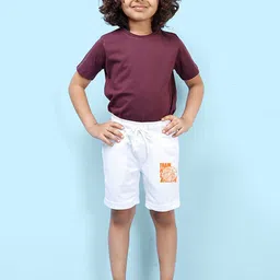 NUSYL Boys Graphic Printed Mid-Rise Shorts image 2