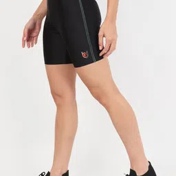 Beau Design Women Black Skinny Fit Sports Shorts image 5
