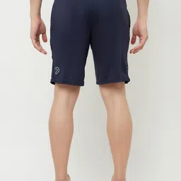 Truerevo Men Navy Blue Low-Rise Running Sports Shorts image 4