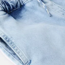 United Colors of Benetton Boys Pure Cotton Washed Denim Shorts image 4