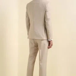 allen solly Men Three Piece Suit Textured Suit image 3