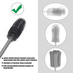 bhadiyadra empire Bottle Cleaning BrushBottle Cleaner|Brush with Long Handle PACK-1 (WHITE) image 3