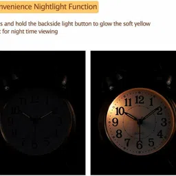 kh store Analog Silver Clock image 3