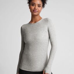 ap'pulse Women Solid Round Neck Pure Cotton Grey T-Shirt-picture-13