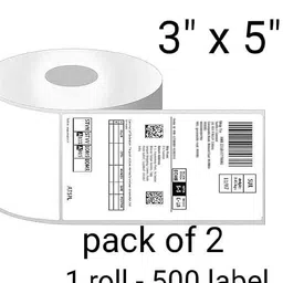 jsk trader Premium Quality Thermal Barcode Shipping Labels Printer Roll 3 x 5 Inch Size Self-Adhesive Paper Label image 1