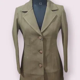 pepzo Women Solid Double Breasted Casual Blazer image 1