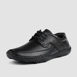 Jet Genuine Leather Ultra Lightweight Formal Derby Shoes Lace Up For Men-image-7