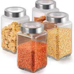 shreeji krupa Glass Grocery Container- 1000 ml image 5