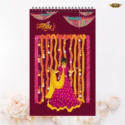 nyouta Wedding Notepad Regular Note Pad Single Ruled. 100 Pages image 1