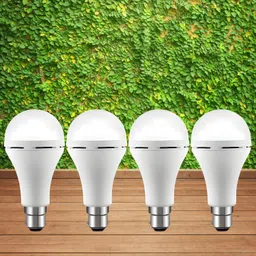 clairbell Emergency 15W Inverter LED Bulb with 1200mAh Rechargeable Battery Pack of 4 K344 4 hrs Bulb Emergency Light image 1