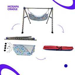 mosapa baby Foldable Swing/parna/jhula/totthil/Cradle/Ghodiyu/Crib/Bassinet image 4