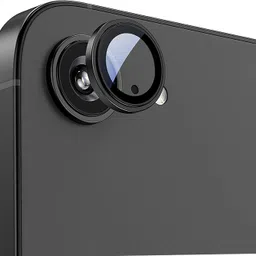 MOBCART Back Camera Lens Glass Protector, Camera Lens Ring Guard Protector for iPhone 16e – 9H Tempered, Scratch-Resistant, Black Ring Camera Lens Protector-picture-13