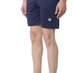 enstore Solid Men Dark Blue Baggy Shorts, Boxer Shorts, Bermuda Shorts, Sports Shorts, Gym Shorts, Basic Shorts image 3