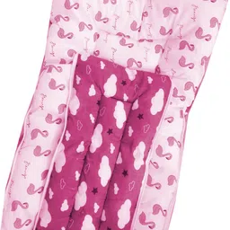 minikidz printed zipper 3 in 1 Baby's Cotton Bed Carry Bed 0-3 Months sleeping bag( Pink) Sleeping Bag image 4