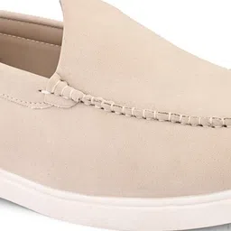 san frissco Suede round toe slip on comfortable lightweight moccasins Loafers For Men image 2