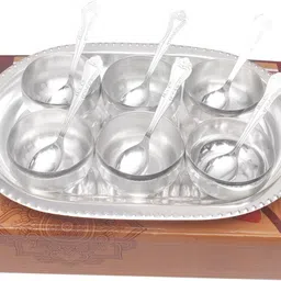 Pack of 13 Silver Plated Dinner Set-image-2